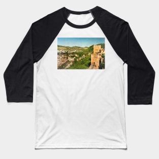 Granada From The Alhambra Ramparts Baseball T-Shirt